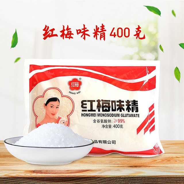 红梅 99%味精 加倍提鲜增香 厨房火锅煲汤高汤 调味料 400g