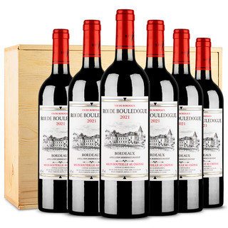 CANIS FAMILIARIS 布多格(CANIS FAMILIARIS) 法国原瓶进口红酒礼盒 葡萄酒整箱 波尔多AOC城堡级14度 王爵系列750ml*6瓶