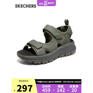 斯凯奇（Skechers）斯凯奇魔术贴凉鞋黑色237580 橄榄绿/OLV 39.5