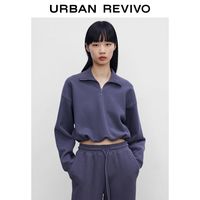 URBAN REVIVO 女士华夫格卫衣 WV02R4ON2000