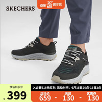 SKECHERS 斯凯奇 男休闲鞋237336C 黑色/灰色/BKGY 39.5