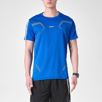 Q-AND 奇安达 短袖T恤夏季男式透气吸汗跑步T恤加肥加大码速干健身运动上衣