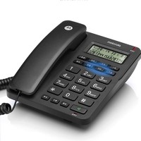 摩托罗拉 CT210C 电话机座机固定电话 办公家用 免提 免打扰 简约时尚(黑色)