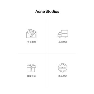 Acne Studios 男女同款Face表情笑脸饰片字母印花圆领短袖T恤CL0210 光白色 XXS