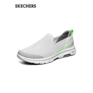 斯凯奇（Skechers）GOWALK一脚蹬懒人鞋健步鞋男士55500 灰色/柠檬色/GYLM 42