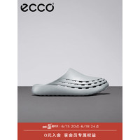 ECCO洞洞鞋男 2023年夏季新款包头透气凉鞋男 科摩男鞋系列523904 水泥灰52390460868 41
