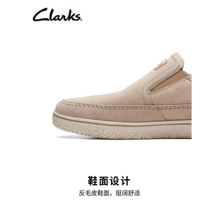 ClarksClarks其乐男鞋霍德森系列2023春季时尚透气舒适一脚蹬休闲皮鞋男