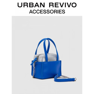 URBAN REVIVO2023夏季新款女士潮流炸街小巧手提斜挎包UAWB32343 蓝色