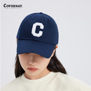 COVERNAT 棒球帽毛绒大C标志鸭舌帽显脸小男女帽子街头穿搭单品 色素蓝色 F