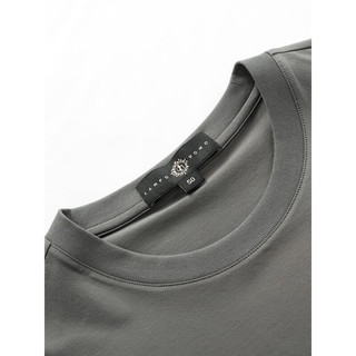 蓝豹（LAMPO）23夏季短袖T恤男士圆领素面易打理抗皱短袖上衣 绿色 46