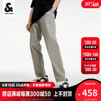 杰克·琼斯（JACK&JONES）西装裤夏季新款男士时尚舒适棉质百搭休闲直筒长裤223214039 绿色 190/92A/XXLR