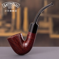 沙芬(SAVINELLI)意大利进口手工石楠木烟斗80年代一金点P269L烟斗烟具621斗包套装