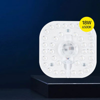 松下（Panasonic）led吸顶灯改造灯板磁吸灯泡灯条贴片替换灯盘光源灯珠简易安装 18W 6500K