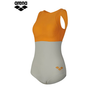 阿瑞娜（arena）2023新款泳衣女 室内泳池连体三角游泳衣遮肚显瘦 橙色(ORG) L(165/85)