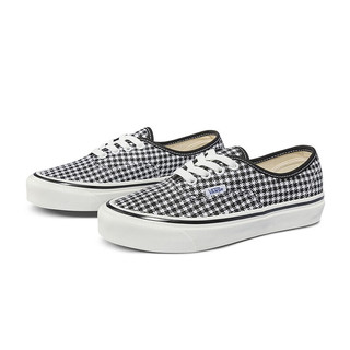 VANS范斯官方 Authentic 44 DX黑白千鸟格安纳海姆初入职场帆布鞋 黑白棋盘格 40