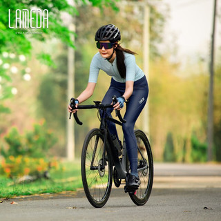 兰帕达2023新款山地公路自行车骑行长裤高密度海绵坐垫骑行装备 黑色-单件长裤 2XL码（适合体重：65-75kg）