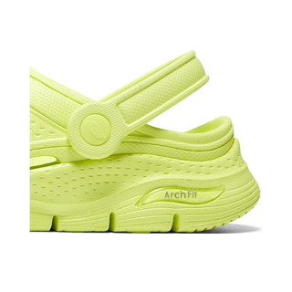 SKECHERS斯凯奇女子FOAMIES 女士轻质休闲塑模鞋 111385-LIME 35