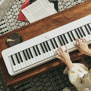 CASIO 卡西欧 PX-S1100WE 电钢琴 88键重锤 白色 X架+单踏板+琴凳+官方标配