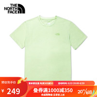 The North Face北面短袖T恤女户外速干吸湿透气23上新7QUK N13/绿色 M/160