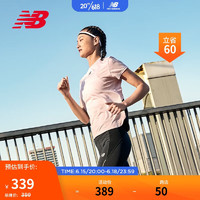 NEW BALANCE23年女款运动健身跑步训练短袖T恤 SIR-AWT31251 L