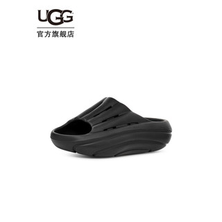 UGG2023夏季女士纯色露趾时尚厚底泡棉拖鞋 1136880 BLK黑色 39