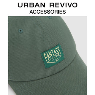 URBAN REVIVO2023夏季新款女士欧美学院笑脸图案棒球帽UAWA32199 绿色 F