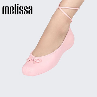 Melissa（梅丽莎）夏季新品蝴蝶结系带优雅简约女士芭蕾舞鞋单鞋33980 米色 5（35-36码）