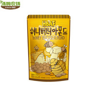 PLUS会员：HBAF 芭峰 汤姆农场 韩国进口 HBAF芭蜂蜂蜜黄油味扁桃仁210g 去壳坚果炒货 休闲零食