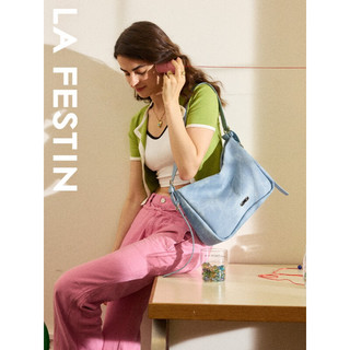 拉菲斯汀（La Festin）夏季包包2023新款大容量单肩斜挎包女通勤腋下托特包 621830 樱花粉