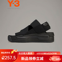 Y-3RIVALRY SANDAL新款凉鞋男女同款厚底运动鞋38FZ6401 黑色 UK7