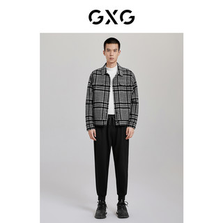 GXG男装 奥莱秋季新品新品百搭时尚休闲裤#10C102008H 黑色 185/XXL