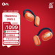 Oladance OWS2全开放式耳机适用苹果华为无线蓝牙不入耳防漏音通话清晰超长续航 熔岩流橙