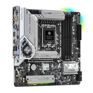 ASRock 华擎 B760M Steel Legend WiFi 钢铁传奇 D5主板 支持 CPU 13700/13600F（Intel B760/LGA 1700）