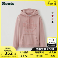 Roots 加拿大2021秋冬新款女士LAUREL男友风卫衣印花休闲38040667