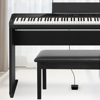 CASIO 卡西欧 PX-S3100 电钢琴 88键重锤 黑色 木架+单踏+双人琴凳+官方标配