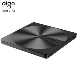 aigo 爱国者 8倍速 外置光驱 外置DVD刻录机 移动光驱 外接光驱 黑色(兼容Windows/苹果MAC双系统/G300)