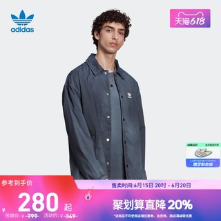 adidas 阿迪达斯 官方三叶草男装宽松运动夹克外套HK7513
