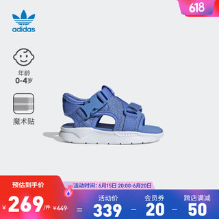 adidas阿迪达斯官方三叶草360 SANDAL 3.0 I男婴童夏季休闲凉鞋 紫/蓝 26.5(155mm)