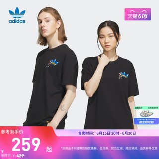 adidas 阿迪达斯 三叶草MONKEY KINGDOM合作男女情侣款运动短袖T恤