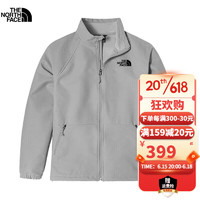 北面（The North Face）软壳夹克男2022秋冬新款上衣运动户外徒步旅行舒适时尚外套7WAK 7WAKA91/灰色 XL