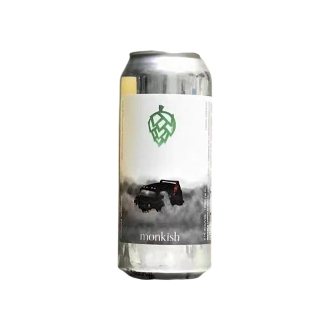 Monkish 僧侣 更朦胧的窗户 8.1%vol 双倍浑浊IPA啤酒 473ml 单听装