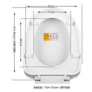 德众（DEZHONG）马桶盖 老式马桶盖u型通用坐便盖掀开器提手套装m85