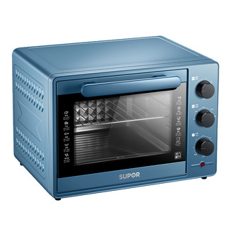 SUPOR 苏泊尔 家用多功能35L大容量旋钮操作上下独立控温烤箱专业烘焙易操作电烤箱K35FK7（线下同款）