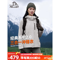 冲锋衣三合一抓绒外套经典2.0男女户外可拆卸登山服