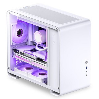 JONSBO 乔思伯 U4 Mini白色 MATX机箱（MATX主板/360冷排位/侧透钢化玻璃/支持背插主板/330-420mm显卡）