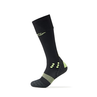 Saucony索康尼运动长袜男女透气吸汗防滑跑步袜子（单双装） 正黑色 M