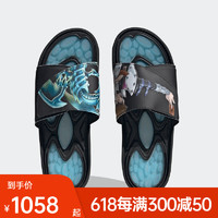 阿迪达斯 （adidas） 三叶草REPTOSSAGE YU-GI-OH联名男凉鞋拖鞋HQ4274 黑/蓝/白/棕 35.5 215mm