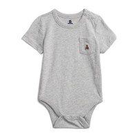 Gap 盖璞 新生婴儿刺绣纯棉短袖连体衣710486 夏季儿童装上衣（18-24个月）90cm