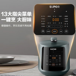 SUPOR 苏泊尔 电压力锅5L电高压锅多功能家用煲汤锅炖汤锅一锅双胆电饭煲大容量