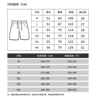 元素温度短裤男夏季薄款潮流凉感冰丝速干中裤休闲沙滩运动五分裤 503白色+508黑色 3XL（160-180斤）